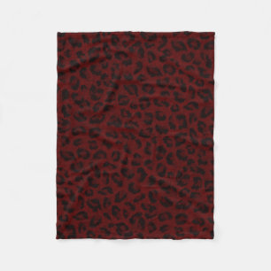 Rood leopard Skin Fleece Blanket