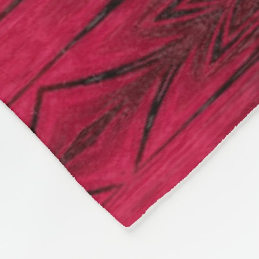 Rood licht 7 fleece deken (Hoek)