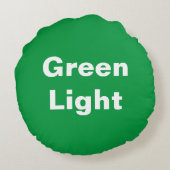 Rood Licht Groen Licht Kinder Spel Ronde Kussen (Achterkant)