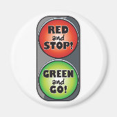 Rood licht groen licht magneet (Voorkant)