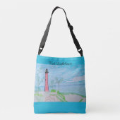 Rood Licht Huis bij het Strand Crossbody Tas (Achterkant)