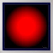 Rood licht optisch poster (Voorkant)