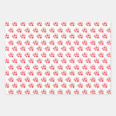 Rood Licht Roze Hart Inpakpapier Vel (Voorkant 2)