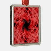 Rood lichtspoor metalen ornament (Rechts)