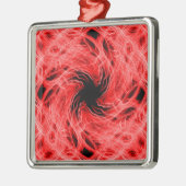 Rood lichtspoor metalen ornament (Links)