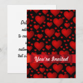 Rood liefdeshartritme kaart (Voorkant / Achterkant)