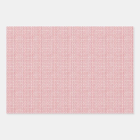 ROOD LIJN GEBREID Vlak Blad Verpakkend Document Inpakpapier Vel (Voorkant 3)