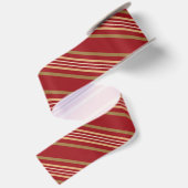 Rood lijnen motief  satijnen lint (Achterkant)