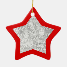 Rood Lijst Star Ornament