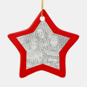 Rood Lijst Star Ornament