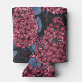 Rood lila op donkerblauw blikjeskoeler (Achterkant)