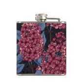 Rood lila op donkerblauw heupfles (Achterkant)