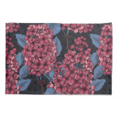 Rood lila op donkerblauw kussensloop (Achterkant)