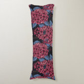 Rood lila op donkerblauw lichaamskussen (Voorkant Verticaal)