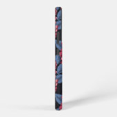 Rood lila op donkerblauw samsung galaxy hoesje (Rechterkant)