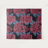 Rood lila op donkerblauw wandkleed (Voorkant (horizontaal))