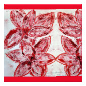 ROOD LILIUM Aziatisch Foto Afdruk (Voorkant)