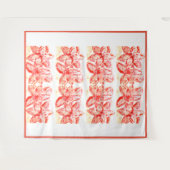 Rood Lilium oriental Wandkleed (Voorkant (horizontaal))