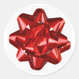 Rood lint/boog envelop afdichting/Sticker Ronde Sticker