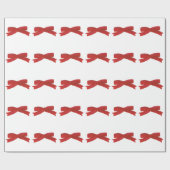 Rood lint boog inpakpapier (Vlak)