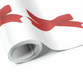 Rood lint boog inpakpapier (Rol Hoek)