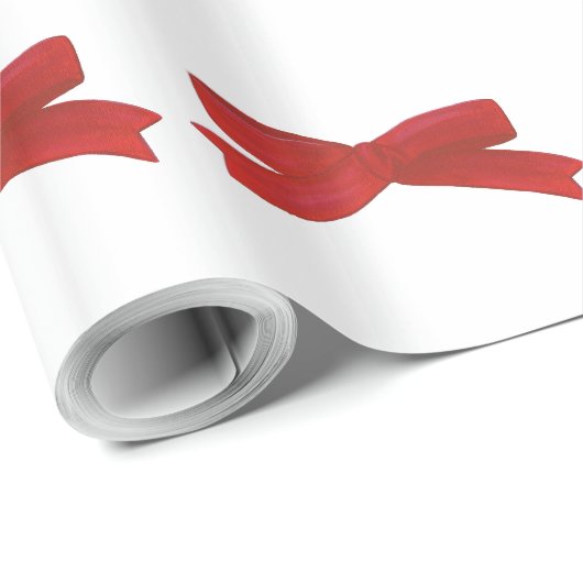 Rood lint boog inpakpapier (Rol Hoek)