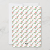 Rood lint Crest groen vintage kerst foto Feestdagenkaart (Achterkant)