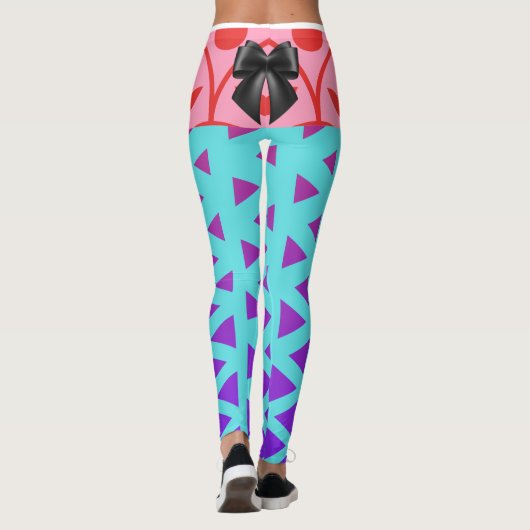 ROOD LINT EN BOOG OP MEERDERE LEGGINGS (Achterkant)