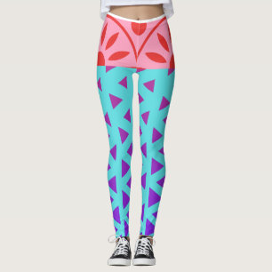 ROOD LINT EN BOOG OP MEERDERE LEGGINGS