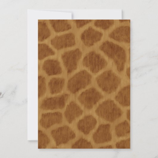 Rood lint en Giraffe Afstuderen Kaart (Achterkant)