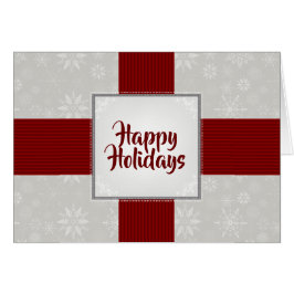 Rood lint en Snowflakes