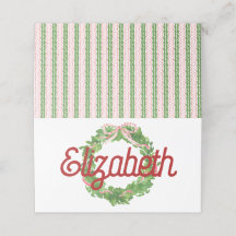 Rood lint krans gevouwen plaats kaart