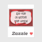 Rood lint Label kerst (Vel)