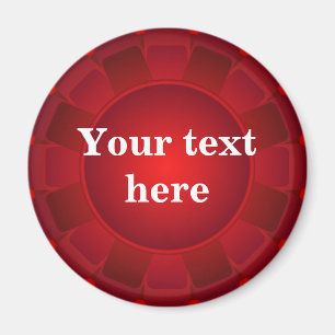 Rood lint om aan te passen magneet