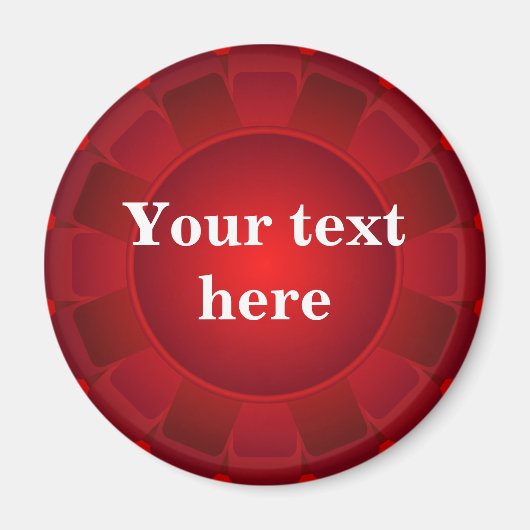 Rood lint om aan te passen magneet (Voorkant)