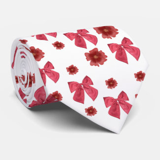 rood lint patroon stropdas