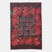 Rood lint Rozen Rand 2023 Agenda Theedoek (Verticaal)