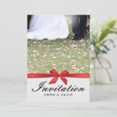 Rood lintbericht en bruinbruidjes kaart (Staand voorkant)