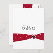 Rood linttafel-Kaart Briefkaart (Voorkant / Achterkant)