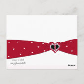 Rood linttafel-Kaart Briefkaart (Achterkant)