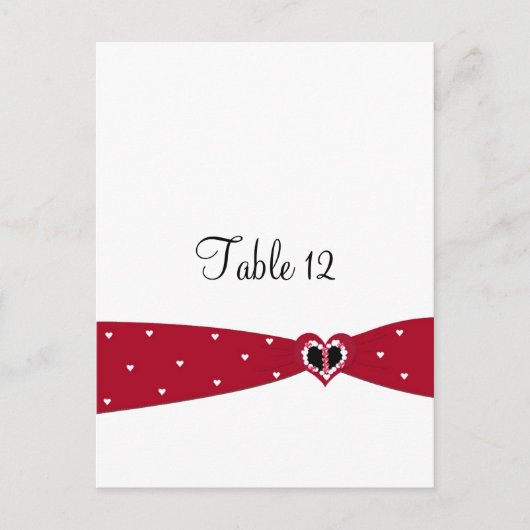 Rood linttafel-Kaart Briefkaart (Voorkant)