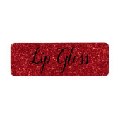 Rood Lipgloss-etiket Etiket (Voorkant)