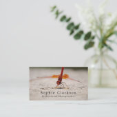 Rood lippenhok, fotograaf, fotografie visitekaartje (Staand voorkant)