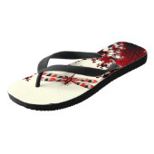 Rood lippenvlees Teenslippers (Schuin)