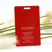 Rood Logo Ingangsbewijs Personeelsfoto ID Badge