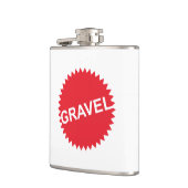 Rood Logo met grindfietsen Heupfles (Links)