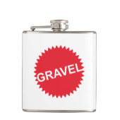 Rood Logo met grindfietsen Heupfles (Voorkant)