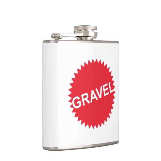 Rood Logo met grindfietsen Heupfles (Rechts)