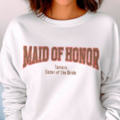 Rood + Luipaardprint Varsity MAID OF HONOR Trui