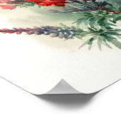 Rood Lupine Bloem Art Print Poster (Hoek)